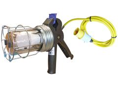 60 Watt ES 110V GRIPPER HAND LAMP WITH LEAD +16A PLUG